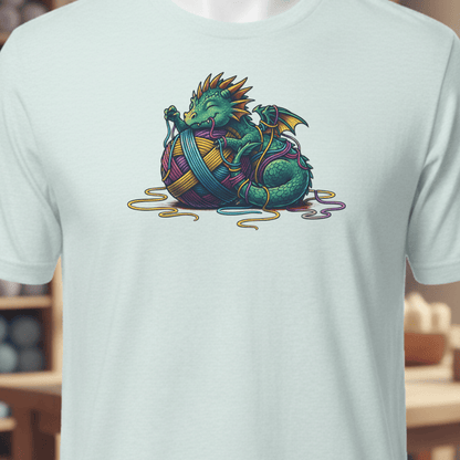 Yarn Dragon Hatchling T-Shirt Ice Blue / XS