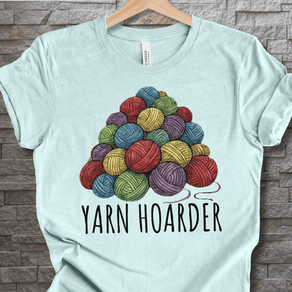 Yarn Hoarder Pile T-Shirt Ice Blue / XS