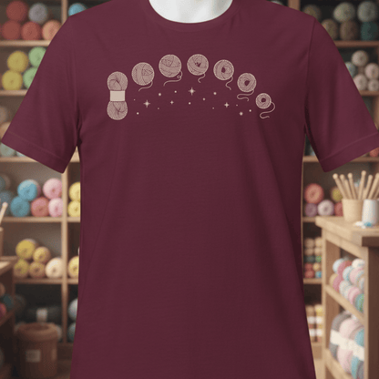 Celestial Yarn T-Shirt Maroon / S