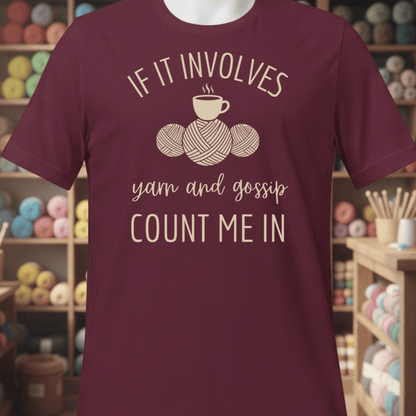 Yarn & Gossip T-Shirt Maroon / S