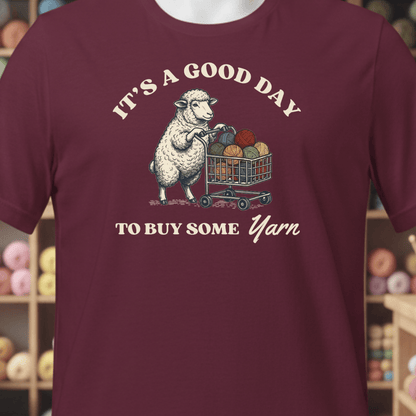 A Good Day T-Shirt Maroon / XS