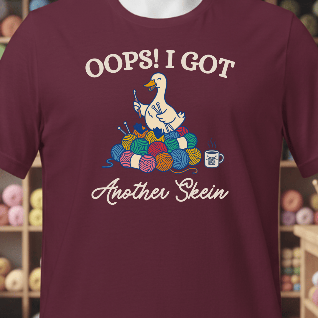 Another Skein T-Shirt Maroon / XS