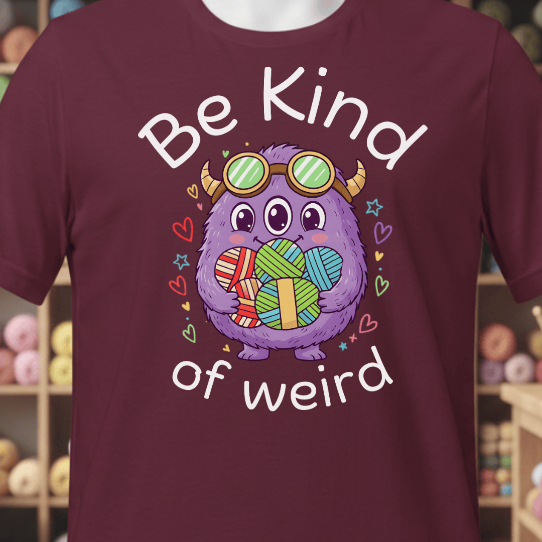 Be Kind Of Weird T-Shirt Maroon / XS