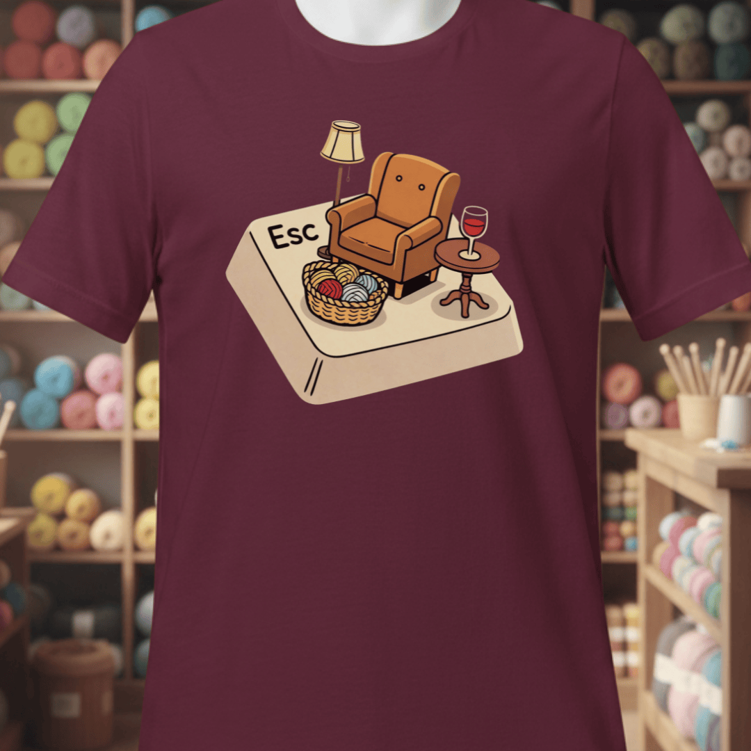 Escape T-Shirt Maroon / XS