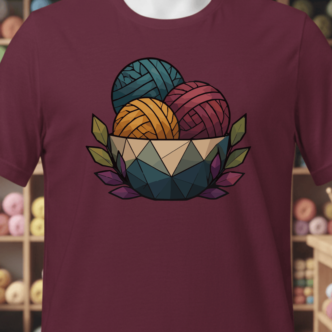 GeoBowl T-Shirt Maroon / XS