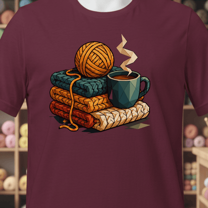 GeoComfort T-Shirt Maroon / XS