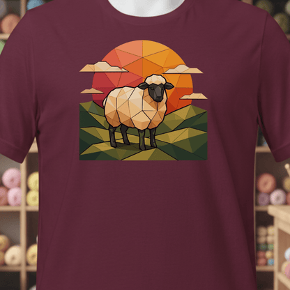 GeoSheep T-Shirt Maroon / XS