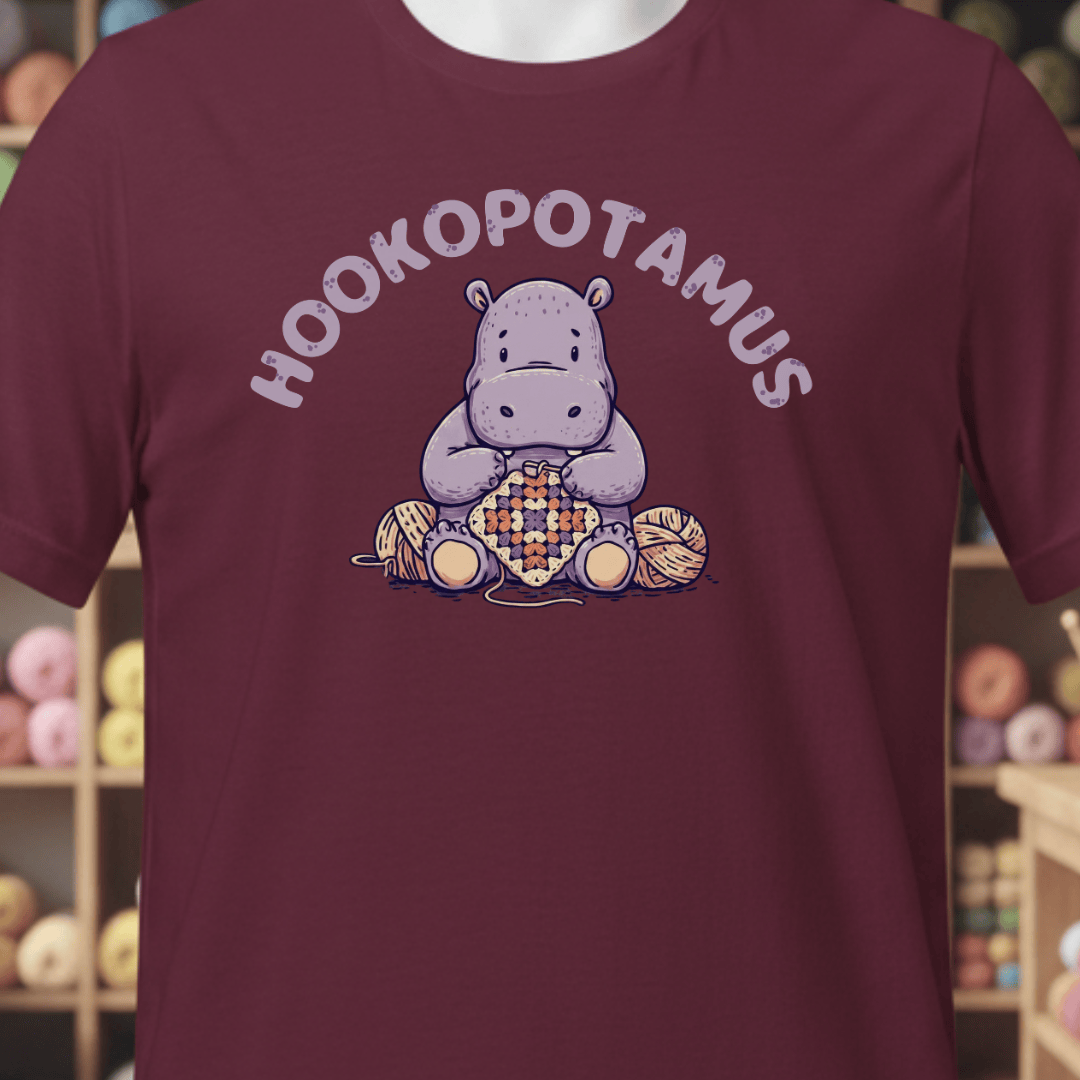 Hookopotamus T-Shirt Maroon / XS