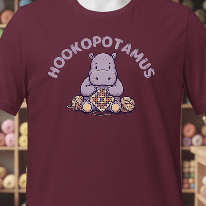 Hookopotamus T-Shirt Maroon / XS