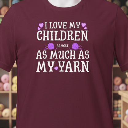 I Love My Children T-Shirt Maroon / XS