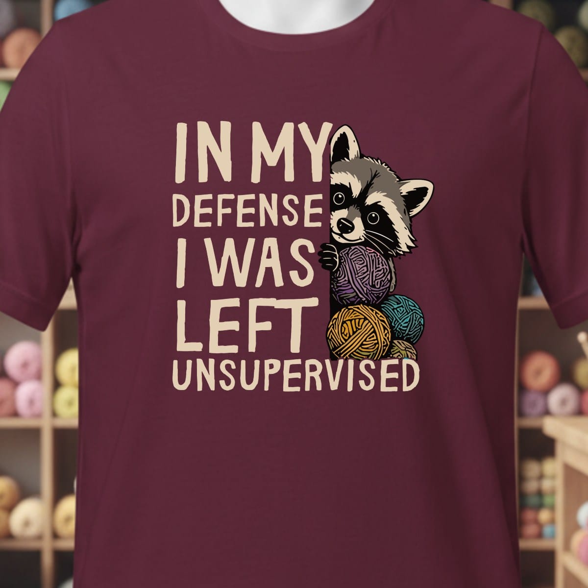 In My Defense T-Shirt Maroon / XS