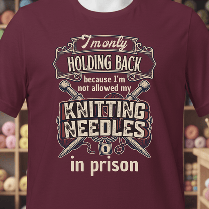 In Prison T-Shirt Maroon / XS