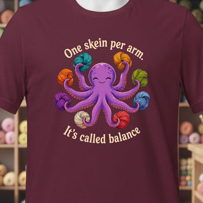 It's Called Balance T-Shirt Maroon / XS