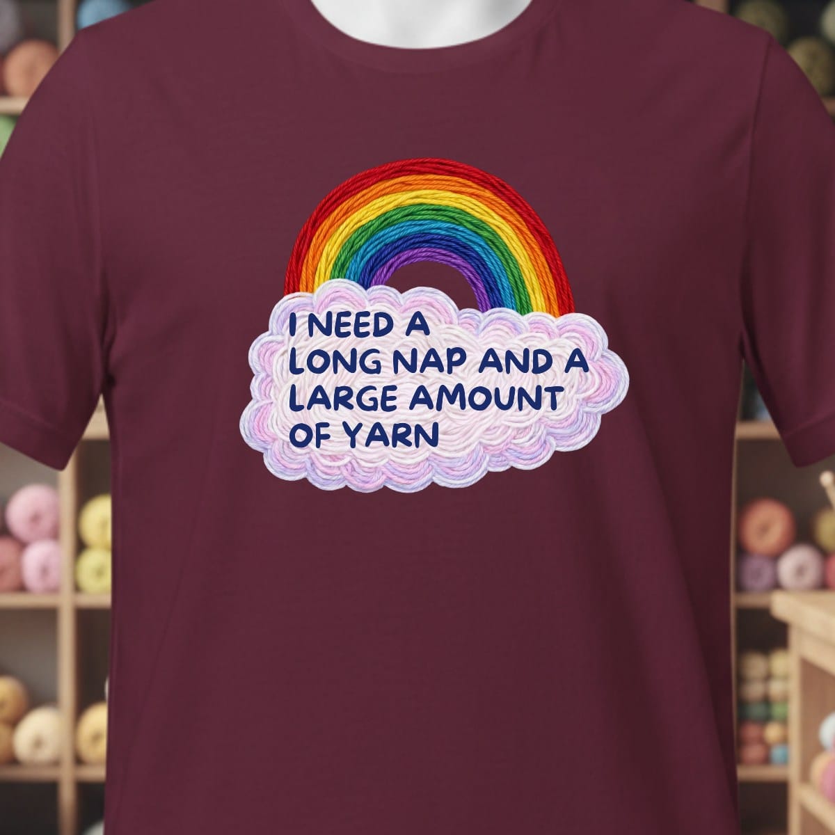 Long Nap T-Shirt Maroon / XS