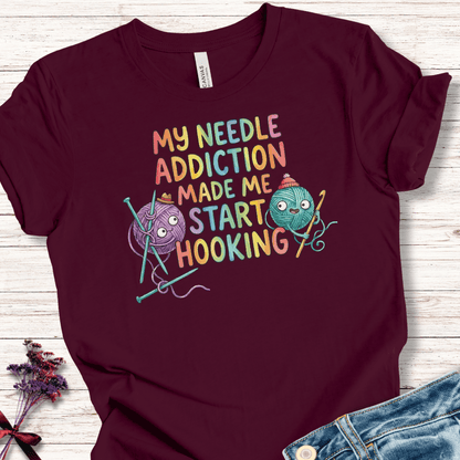 My Needle Addiction T-Shirt Maroon / XS