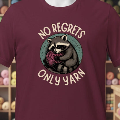 No Regrets Light T-Shirt Maroon / XS
