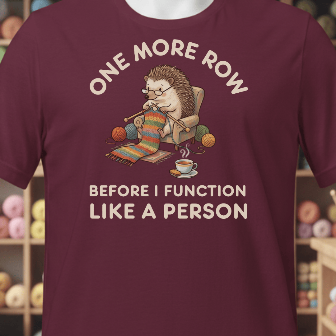 One More Row T-Shirt Maroon / XS