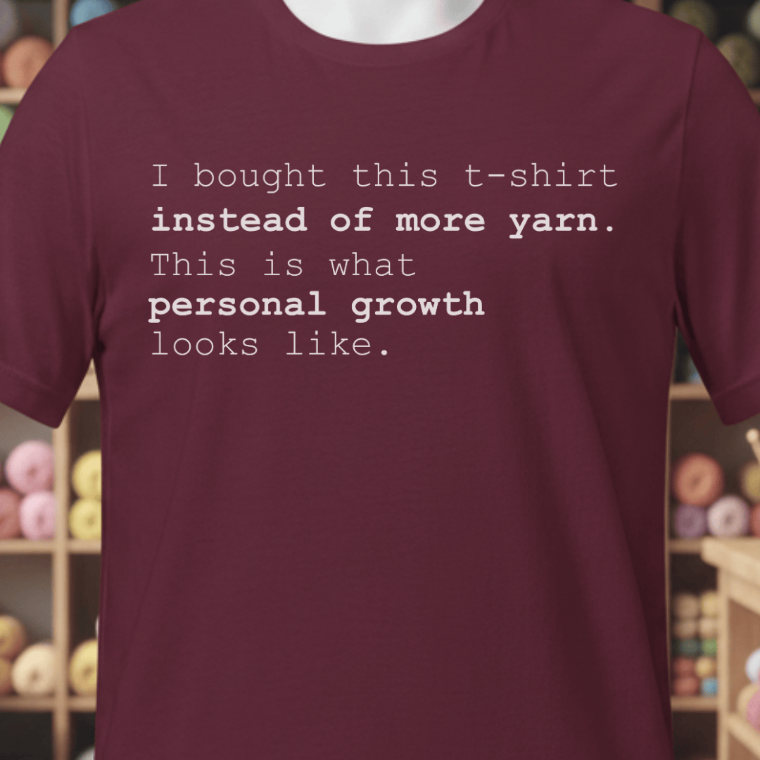Personal Growth T-Shirt Maroon / XS