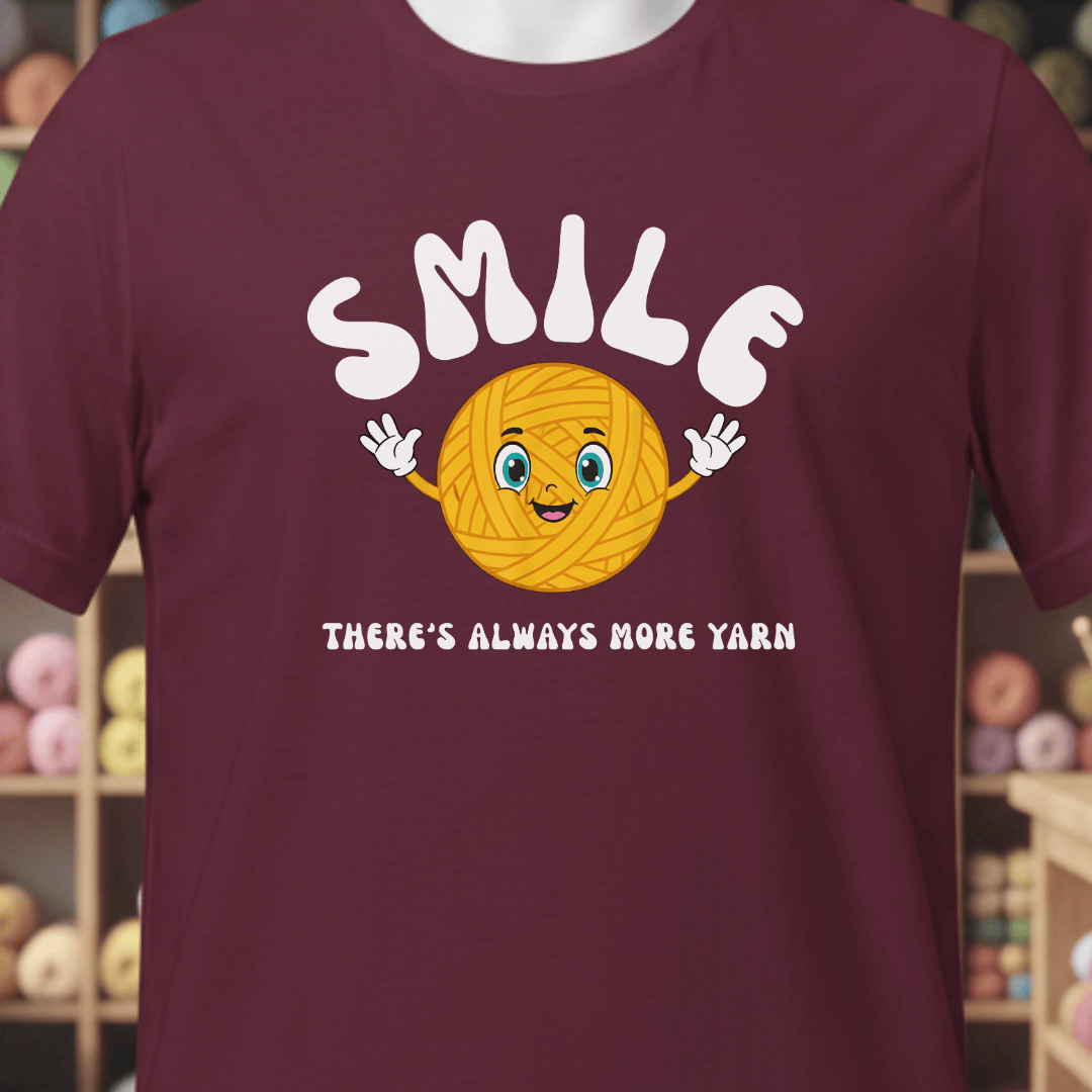 Smile T-Shirt Maroon / XS