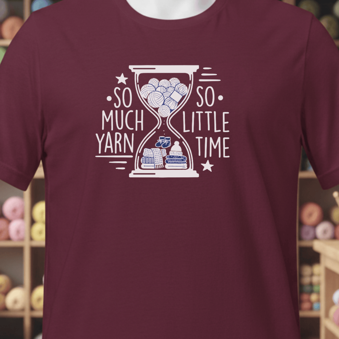 So Much Yarn T-Shirt Maroon / XS