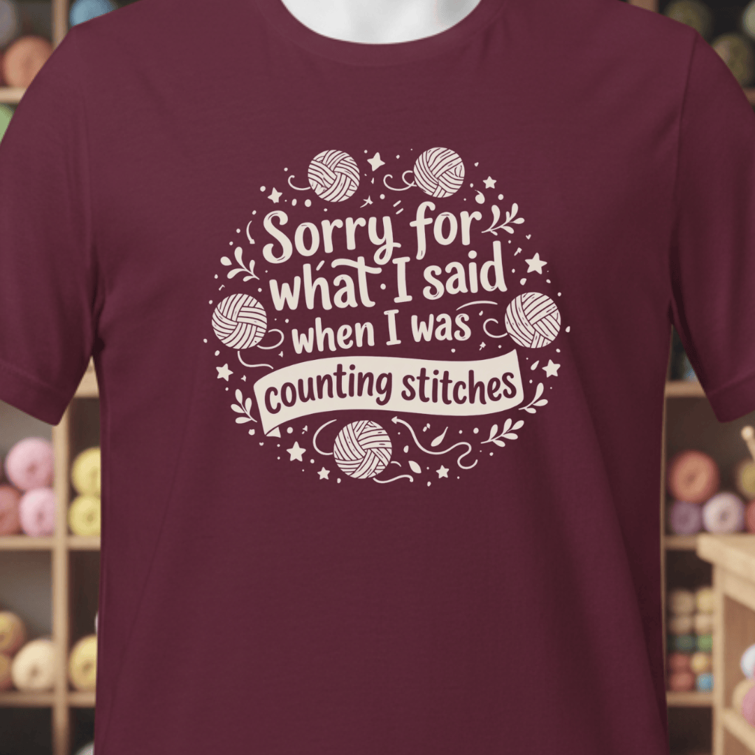 Sorry T-Shirt Maroon / XS