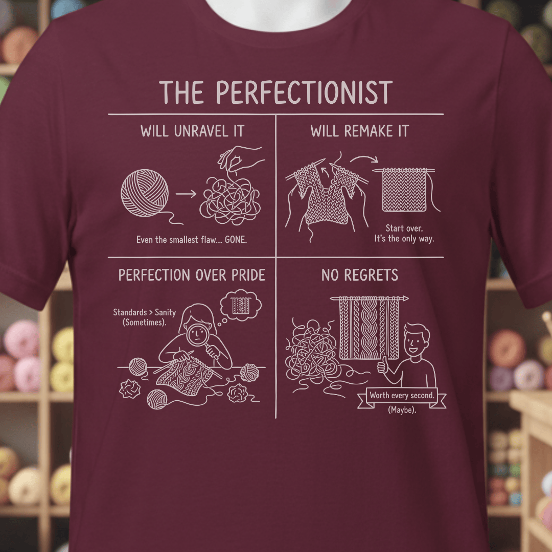 The Perfectionist T-Shirt Maroon / XS
