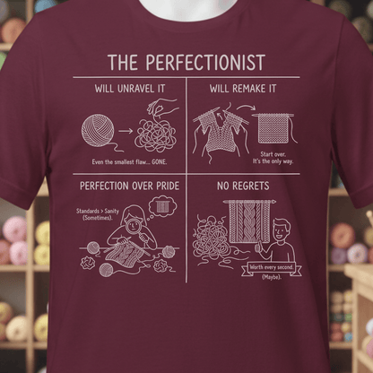 The Perfectionist T-Shirt Maroon / XS