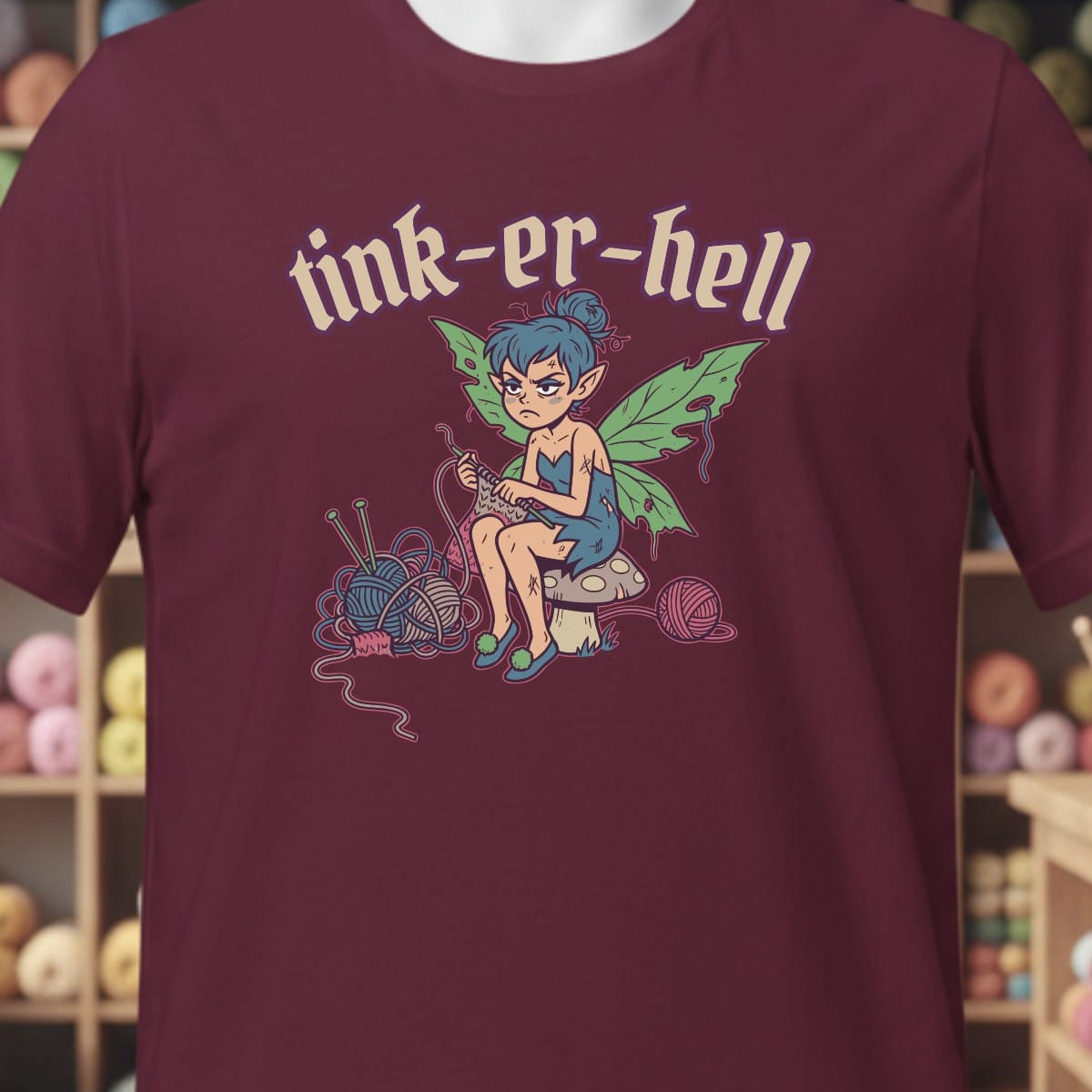 Tink-er-hell T-Shirt Maroon / XS