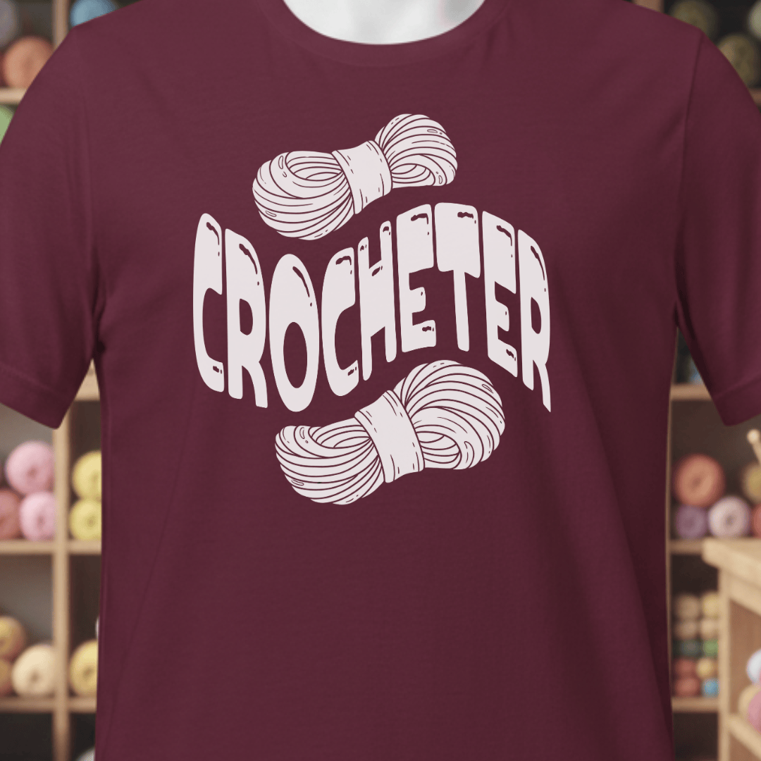 Warped Crocheter T-Shirt Maroon / XS