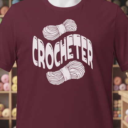 Warped Crocheter T-Shirt Maroon / XS