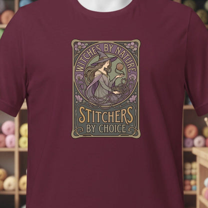 Witches By Nature T-Shirt Maroon / XS
