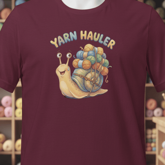 Yarn Hauler T-Shirt Maroon / XS