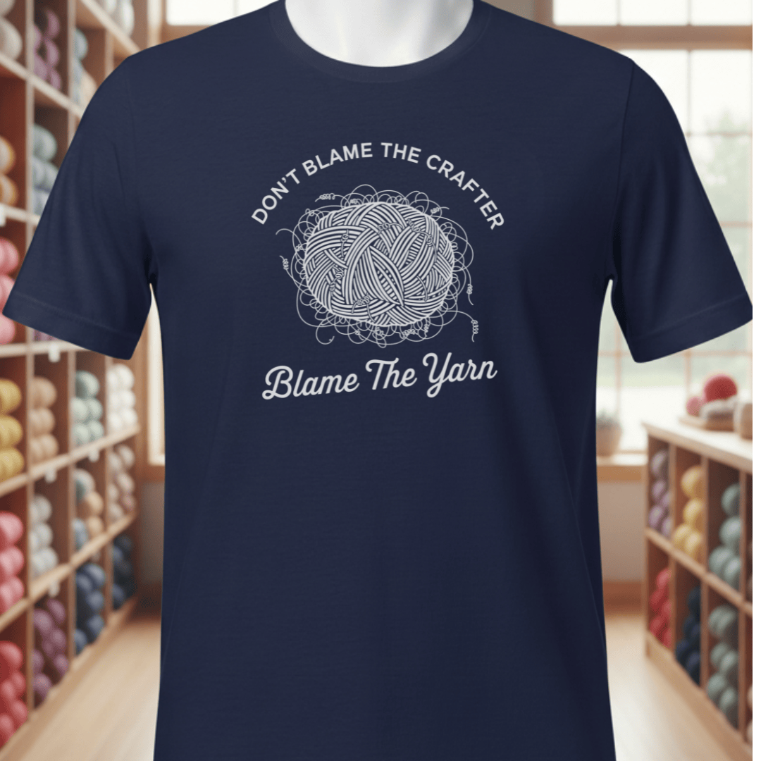 Blame The Yarn T-Shirt Navy / S