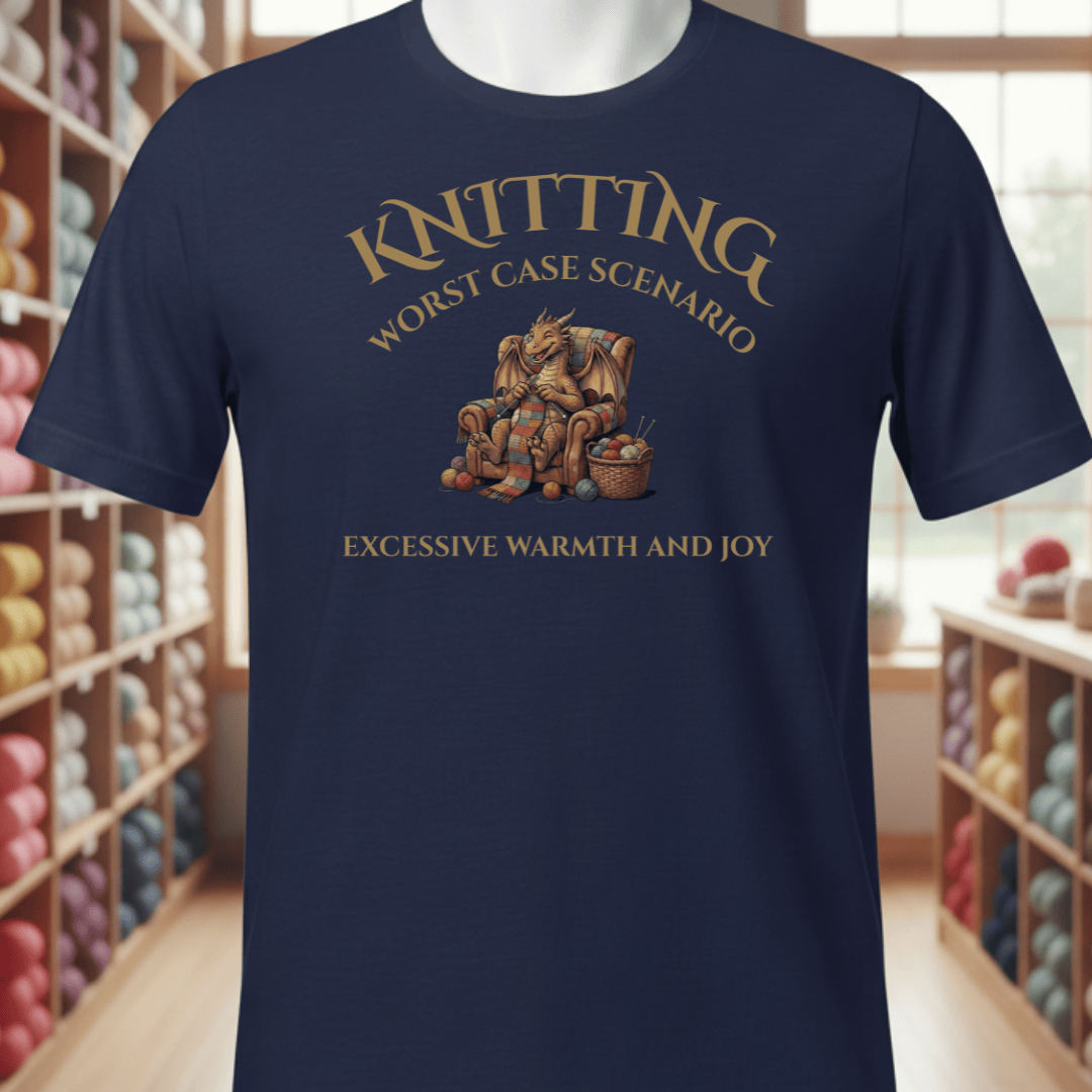 Knitting Scenario T-Shirt Navy / S