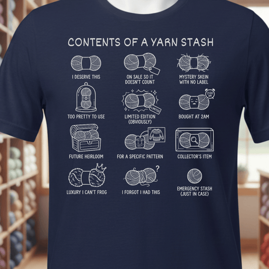 Contents of A Stash T-Shirt Navy / XS