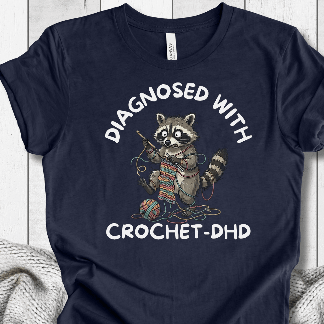 Crochet-DHD T-Shirt Navy / XS