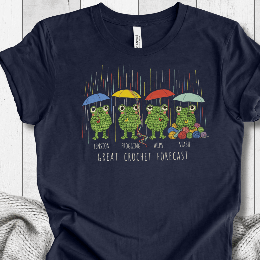 Crochet Forecast T-Shirt Navy / XS