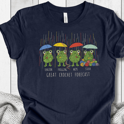 Crochet Forecast T-Shirt Navy / XS