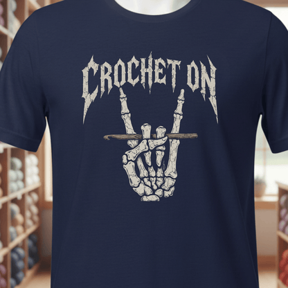 Crochet On T-Shirt Navy / XS