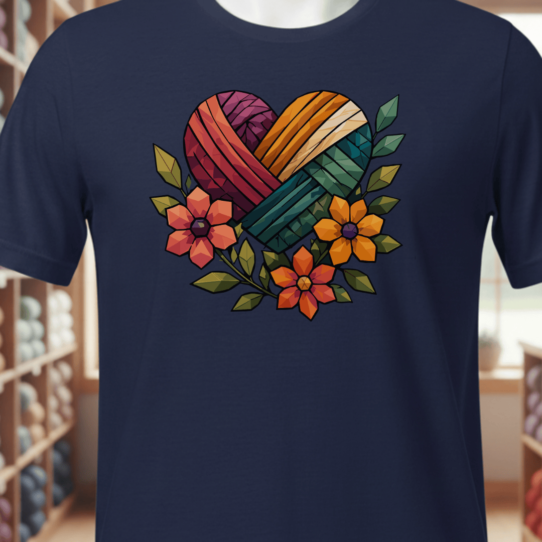 GeoHeart T-Shirt Navy / XS