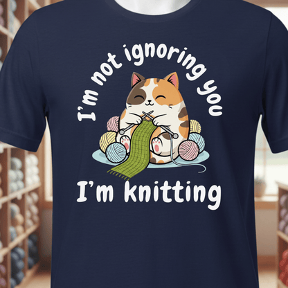 I'm Not Ignoring You T-Shirt Navy / XS