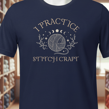 I Practice Stitchcraft T-Shirt Navy / XS