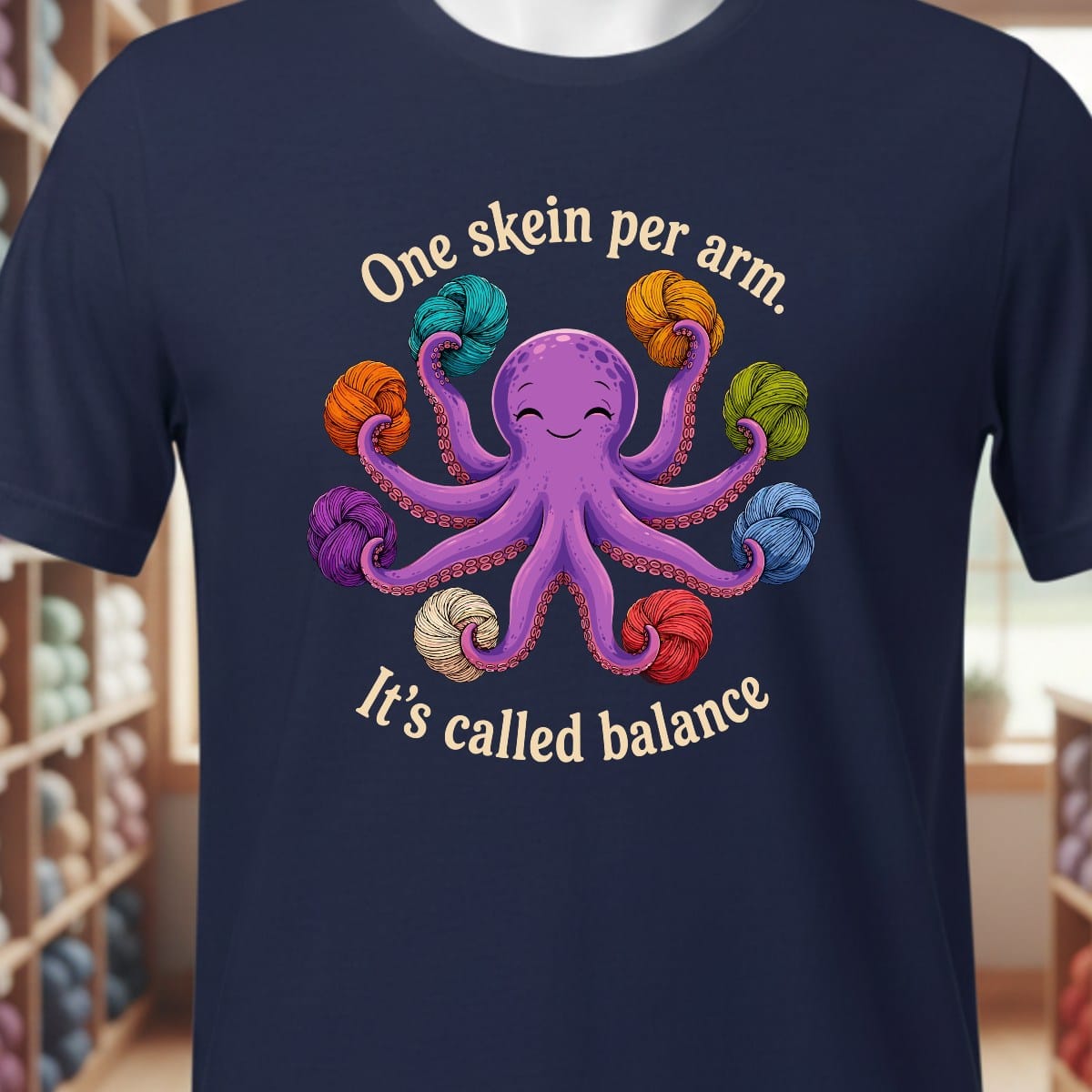 It's Called Balance T-Shirt Navy / XS