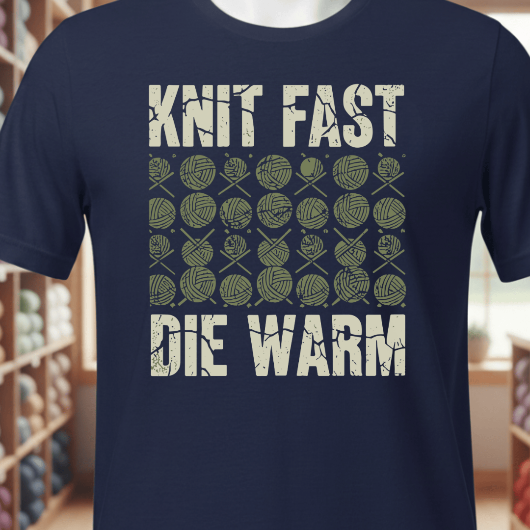 Knit Fast Die Warm T-Shirt Navy / XS