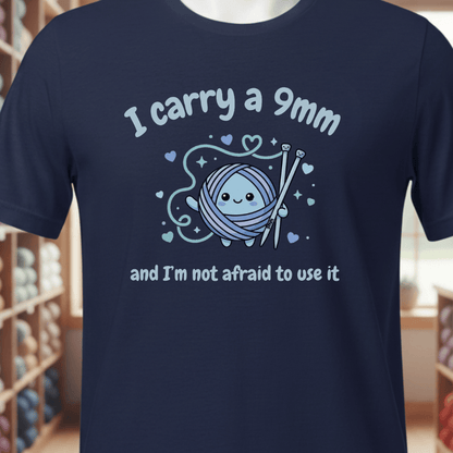 Knitting 9mm T-Shirt Navy / XS