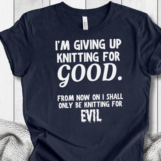 Knitting for Good T-Shirt Navy / XS