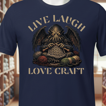 Live Laugh Lovecracft T-Shirt Navy / XS