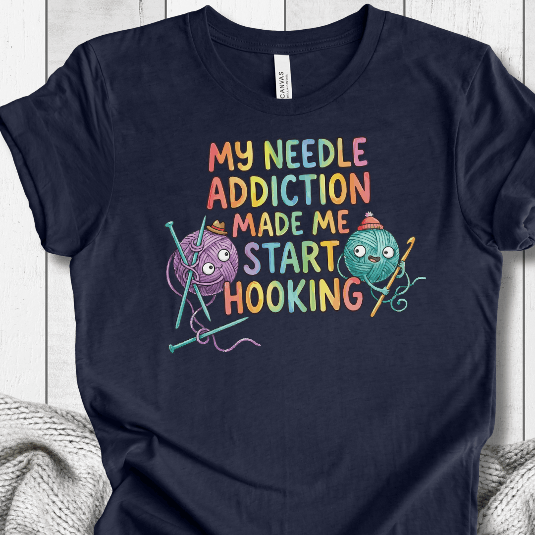 My Needle Addiction T-Shirt Navy / XS