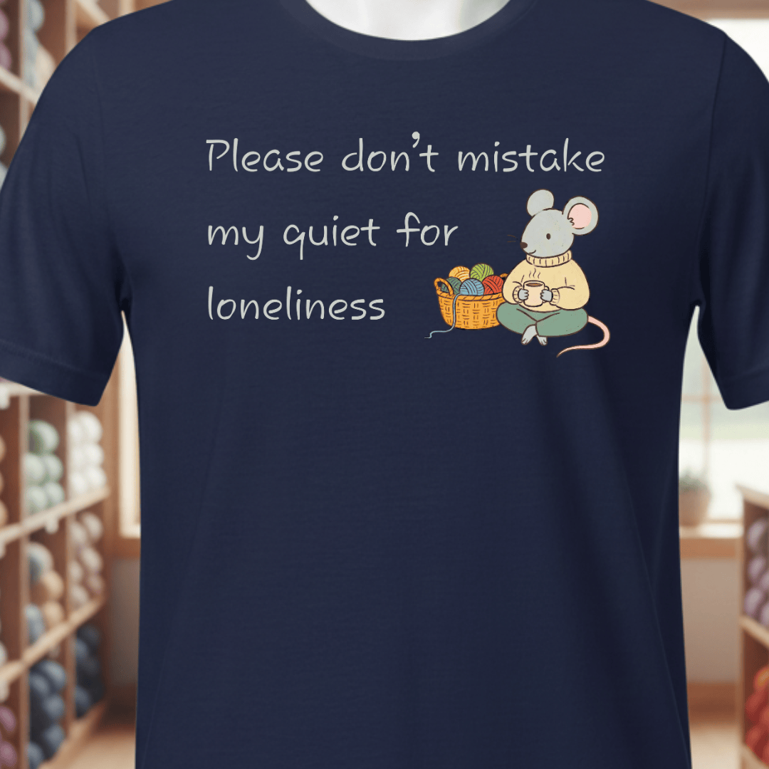 My Quiet T-Shirt Navy / XS