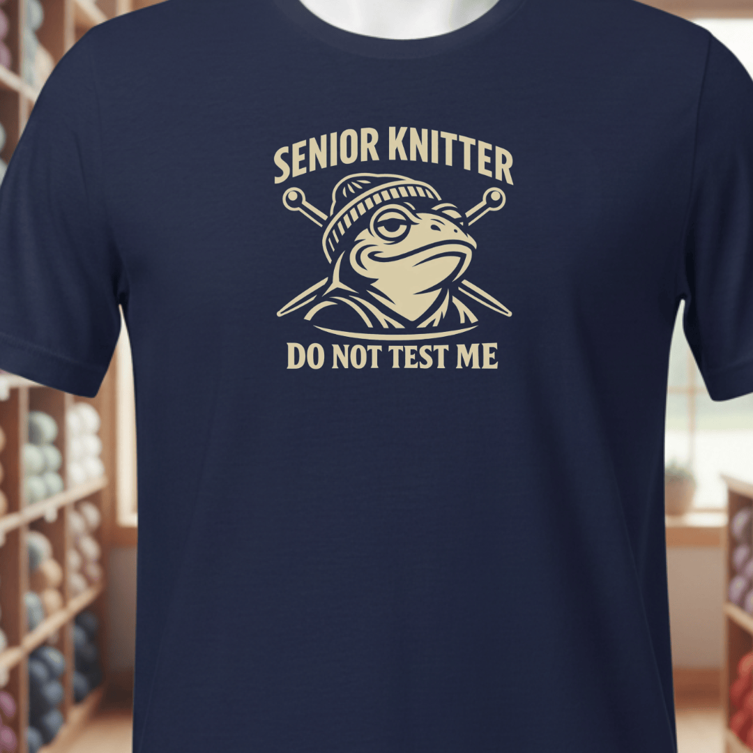 Senior Knitter T-Shirt Navy / XS
